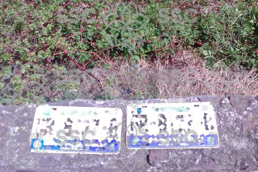 Asegura SSC placas abandonadas 