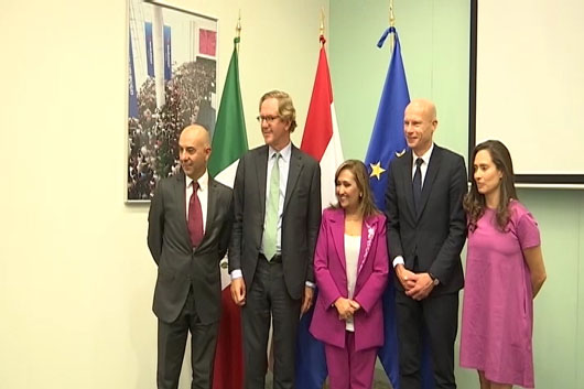 La gobernadora Lorena Cuéllar sostuvo un encuentro con autoridades de Países Bajos 