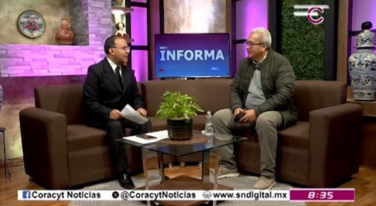 En el estudio, el secretario de educación del estado,  informó sobre el Segundo Congreso NUMET.
