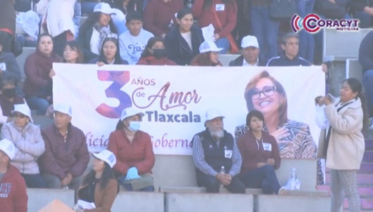 Reconoce población tlaxcalteca logros de la gobernadora Lorena Cuéllar