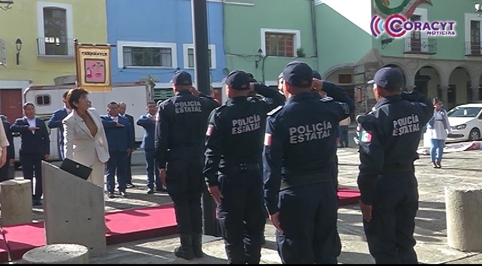Encabezó Secretaría de Bienestar y Ayuntamiento de Cuapiaxtla izamiento del lábaro patrio 