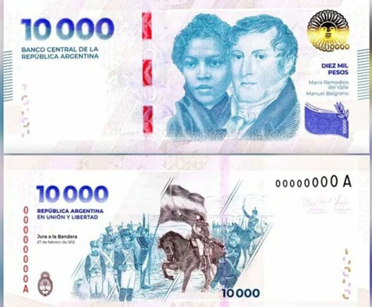 Argentina tiene nuevo billete de 10 mil pesos; ya es el de mayor denominación