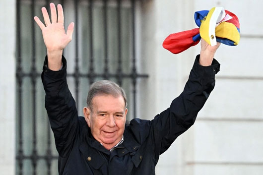 Edmundo González lidera concentración en Madrid