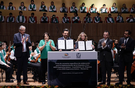 Orquesta Sinfónica y Coro IMSS Esperanza Azteca–Independencia   dan primer concierto; se expande proyecto a Nuevo León, Edomex y Coahuila