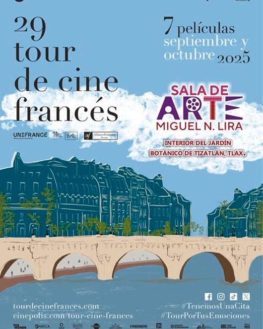 El 29º Tour de Cine Francés llega a Tlaxcala con siete películas inéditas