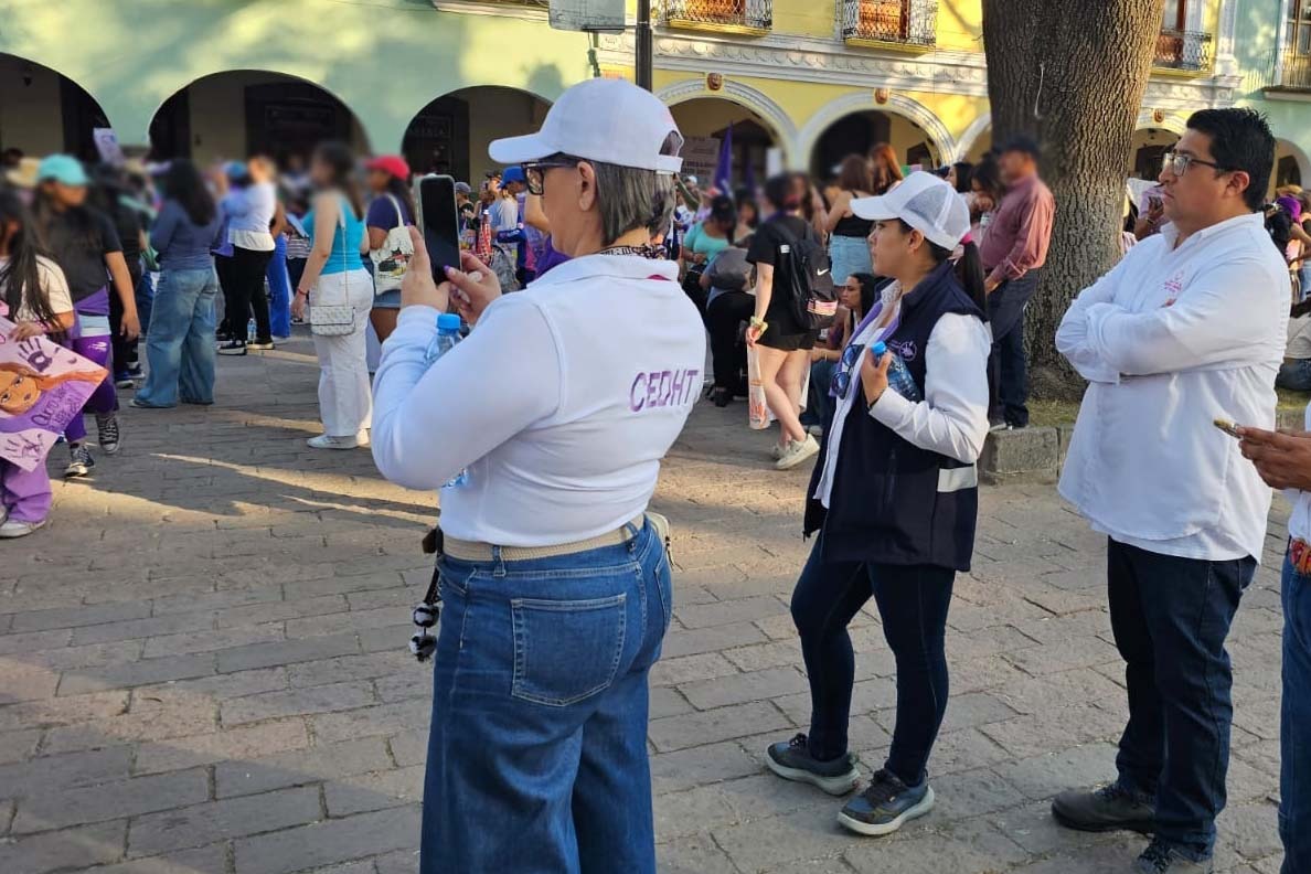 Observó CEDH actuación de autoridades durante la marcha conmemorativa del Día de la Mujer