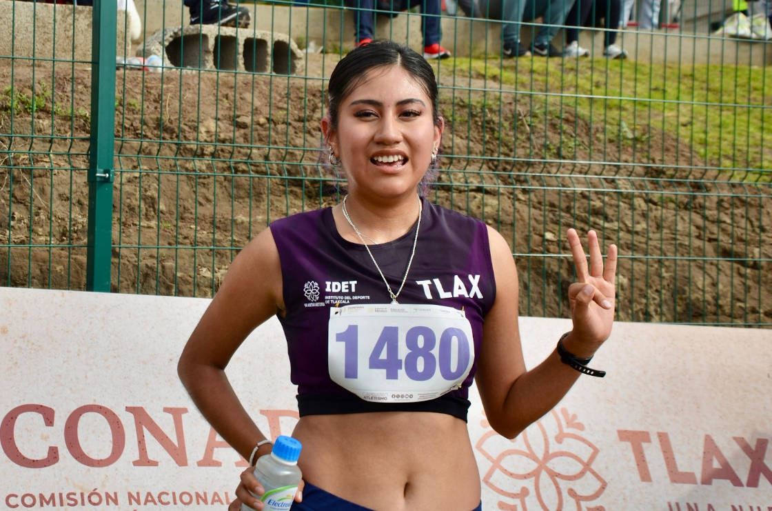 Debuta María Guadalupe Pluma con medalla de bronce en los 10 mil metros marcha de la Olimpiada Nacional