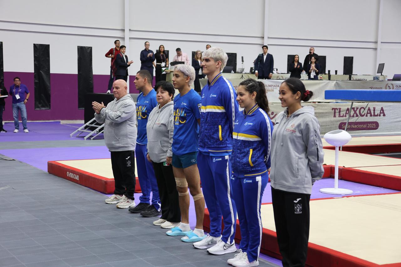 Anuncian autoridades de federación mexicana de gimnasia a integrantes de la Selección Nacional de Gimnasia de trampolín 