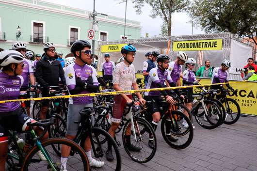 Arranca l’étape Tlaxcala By tour de France con ciclistas olímpicos y de élite nacional