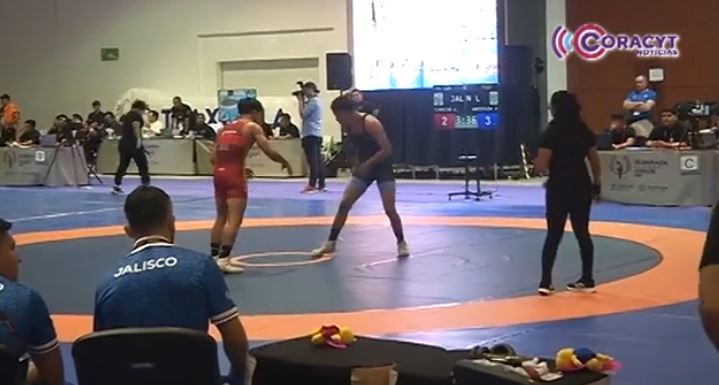 Intensa jornada en las eliminatorias de lucha grecorromana de la Olimpiada Nacional 2025