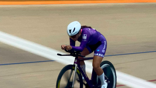Natalia pineda, ciclista de Apizaco, se prepara para competir en Europa tras destacar en la olimpiada nacional