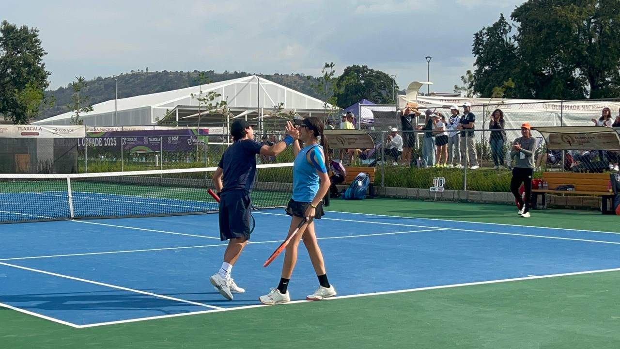 Sumó Tlaxcala su segundo triunfo en dobles mixtos de tenis 