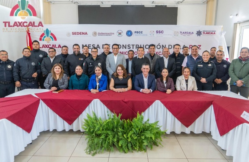 Preside alcalde de Tlaxcala Alfonso Sánchez la Mesa para la Construcción de la Paz