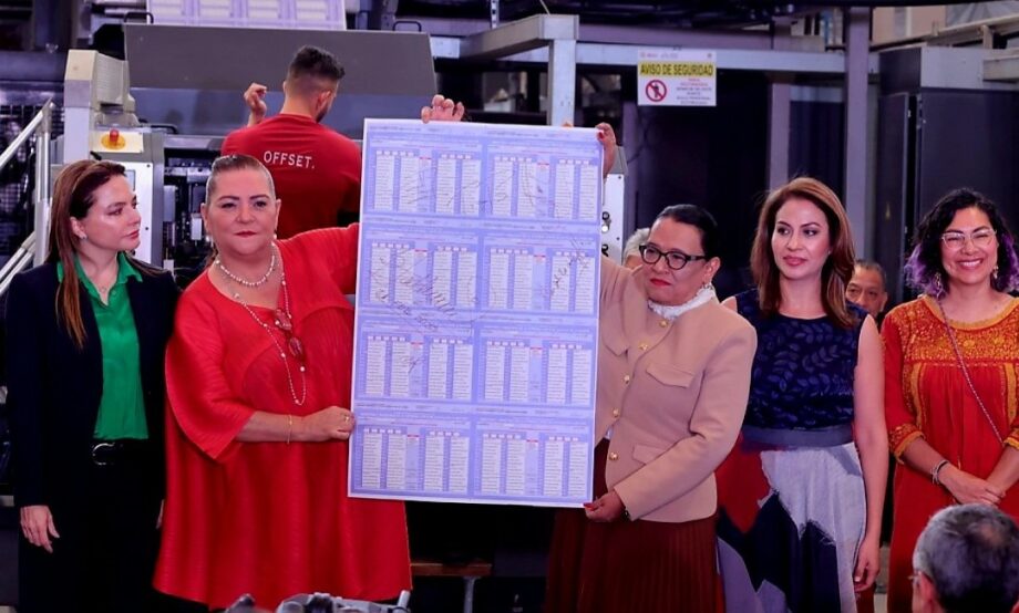 INE arranca con la impresión de boletas para elección judicial