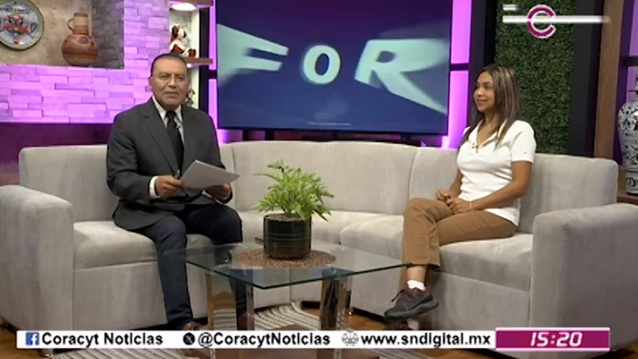 En la Segunda Emisión de Coracyt Noticias, la docente de la Telesecundaria “Niños Héroes”