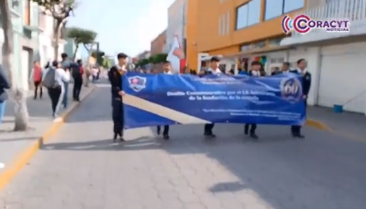 Con desfile, Secundaria General “Presidente Juárez” conmemoró su 60 Aniversario 