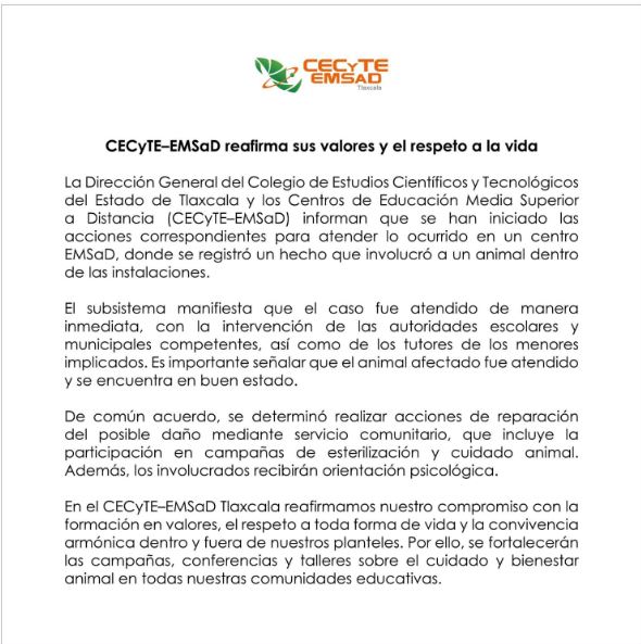 CECyTE–EMSaD reafirma sus valores y el respeto a la vida