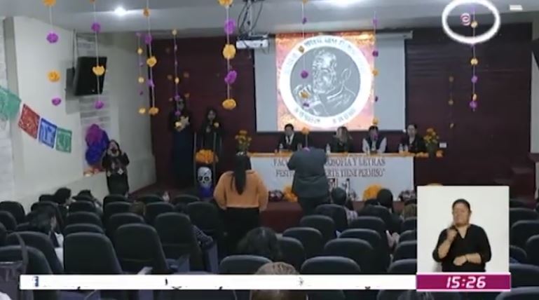 Estudiantes de Literatura  demostraron sus conocimientos en el Festival “La Muerte tiene permiso