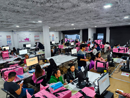 Reciben consejos distritales 100% de paquetes electorales a las 01:15 hrs. de este lunes