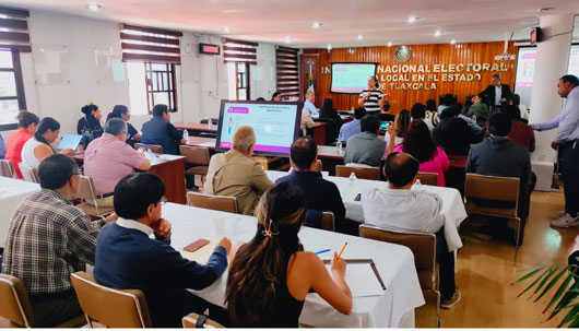 Capacita INE Tlaxcala a consejeros y miembros del  SPEN sobre cómputos del Peepjf