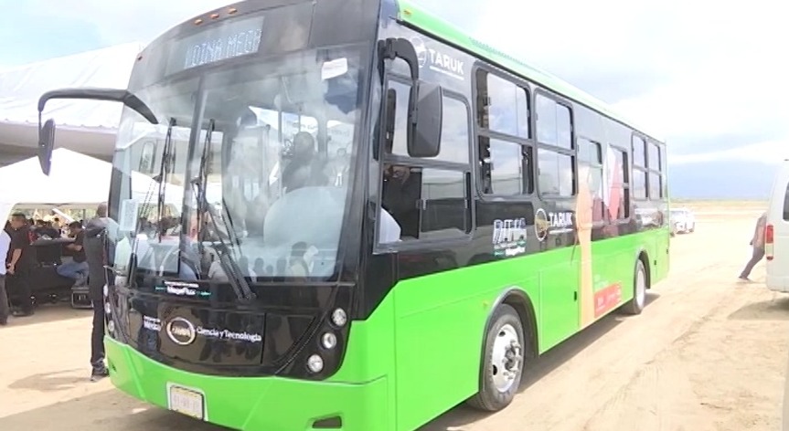 Presentaron en Tlaxcala “Taruk”, primer autobús 100% eléctrico