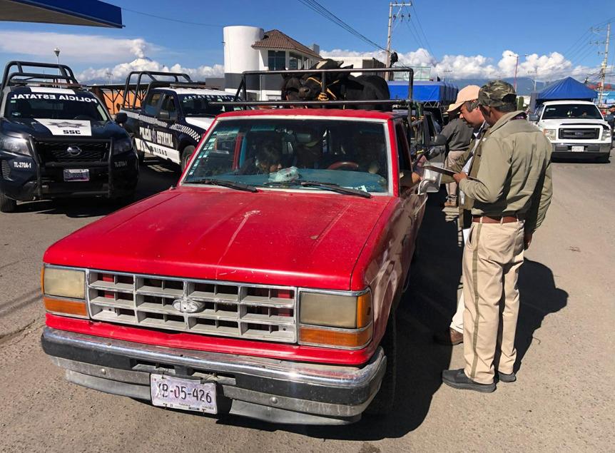 Tlaxcala y Puebla refuerzan operativos para garantizar transporte pecuario seguro