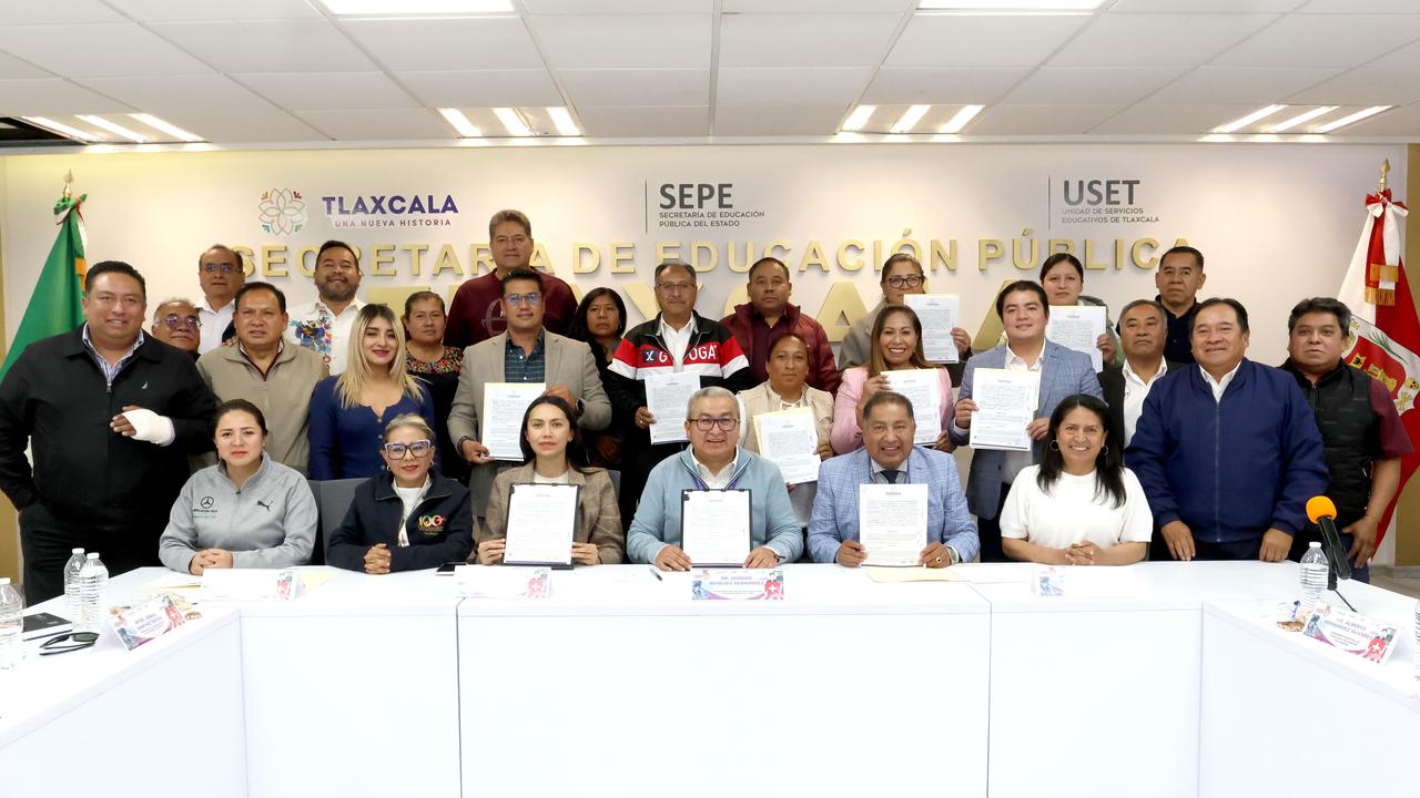 La SEPE-USET firma convenio de colaboración con municipios para fortalecer los servicios educativos