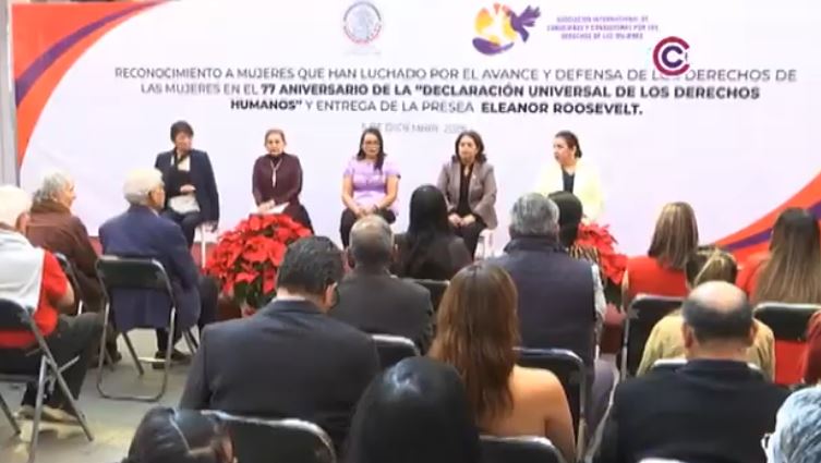 Reconocen a defensoras de derechos humanos con la presea “Eleanor Roosevelt”