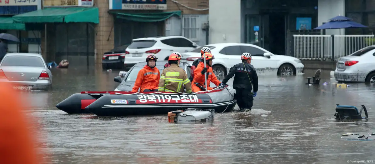 Lluvias dejan más de 2.500 evacuados en Corea del Sur