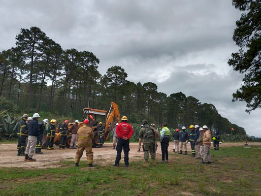Controlan fuga de gas en Nanacamilpa