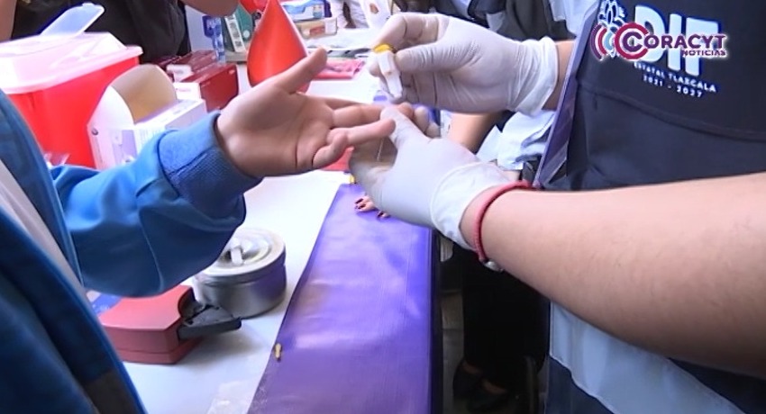 Han aplicado 14 mil pruebas de hemoglobina a estudiantes de primaria en Tlaxcala