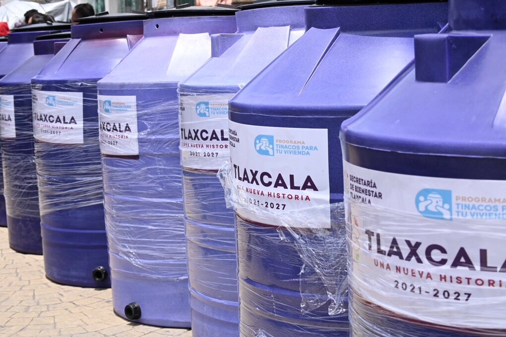 Apoyos para el almacenamiento de agua transforman hogares en Tlaxcala