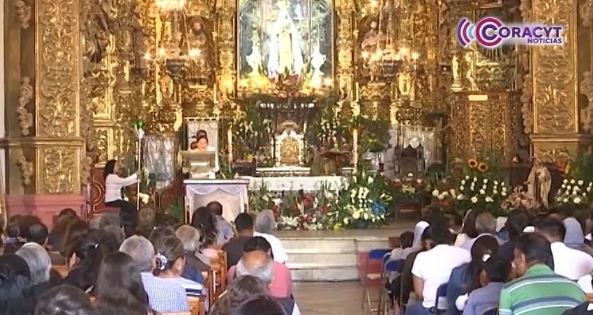 Peregrinos de San Miguel Canoa, Puebla visitaron a la Virgen de Ocotlán