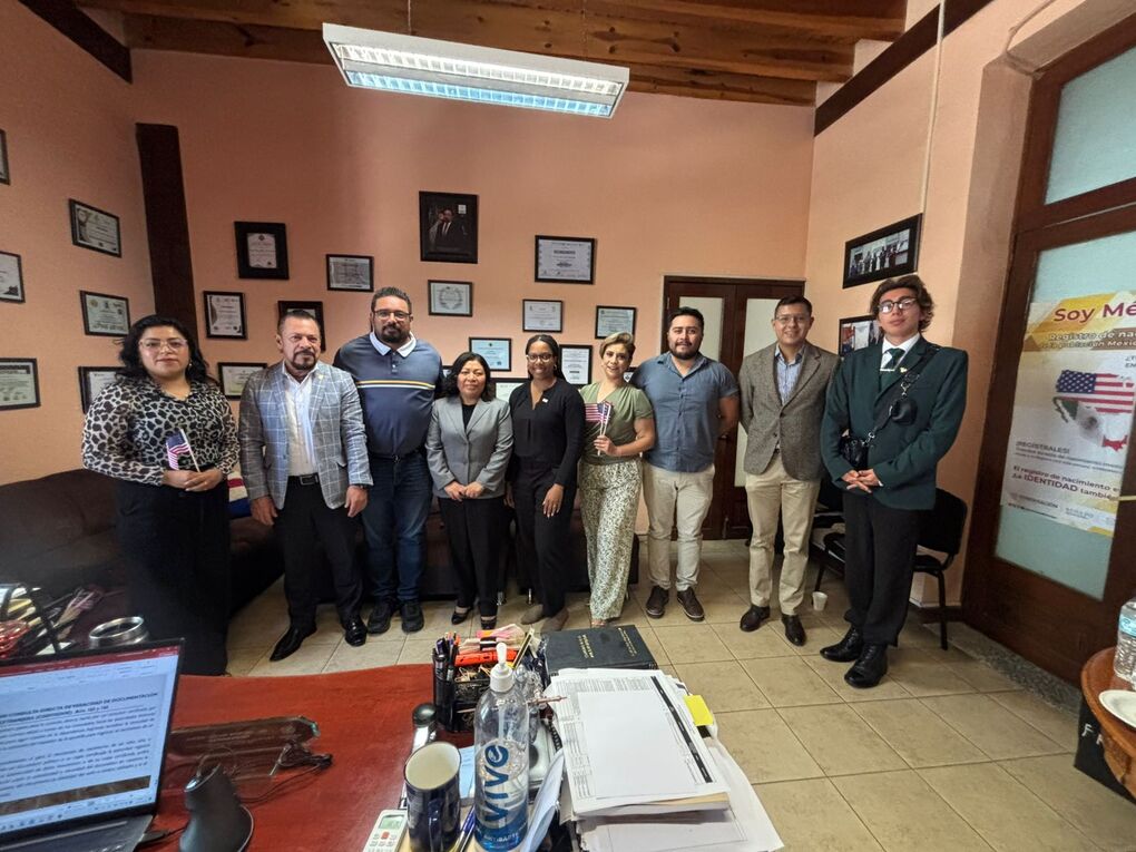 Registro Civil de Tlaxcala y Embajada de Estados Unidos unirán esfuerzos para validar documentos oficiales