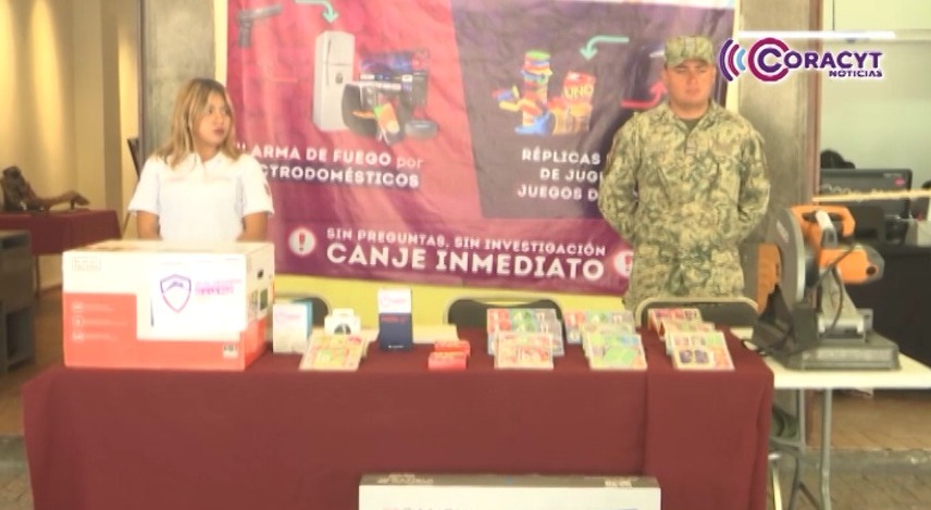 Permanecerá vigente el programa de “Canje de Armas” hasta el 22 de agosto