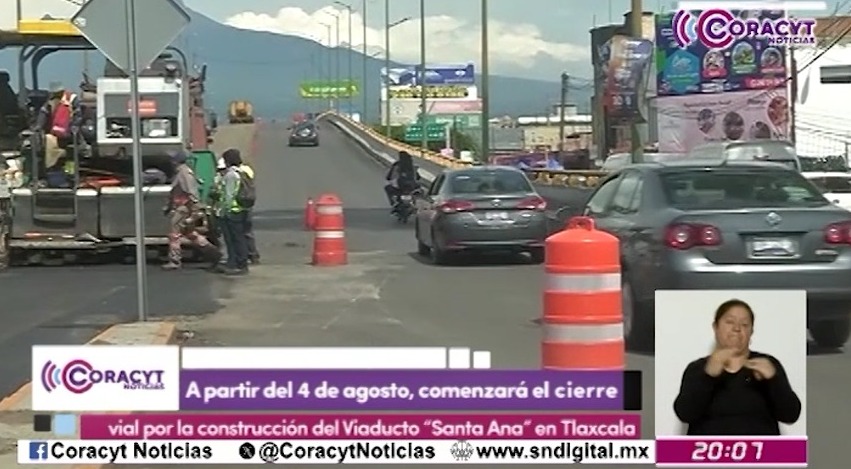 Cierre vial por construcción del Viaducto “Santa Ana” iniciará el 4 de agosto