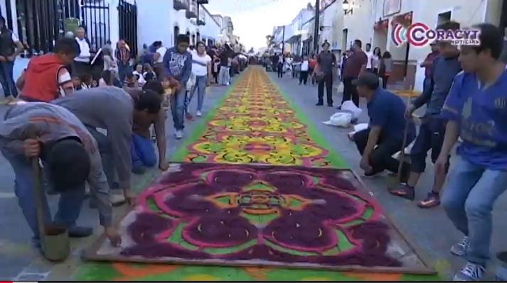 Alistan detalles del carrito que traslada a la Virgen de la Caridad de Huamantla