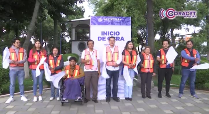 Presidente de Apetatitlán, Azaín Ávalos, da banderazo a nuevas obras públicas