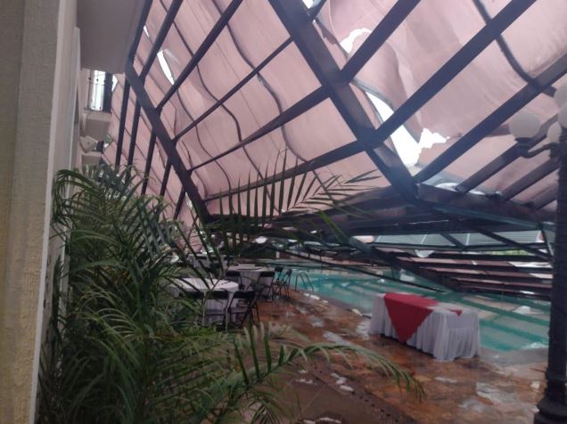 Agregado de afectaciones por lluvias y granizada de este domingo