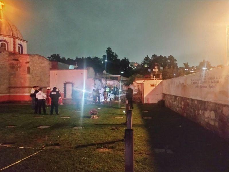 Explosión de material de pirotecnia en Totolac