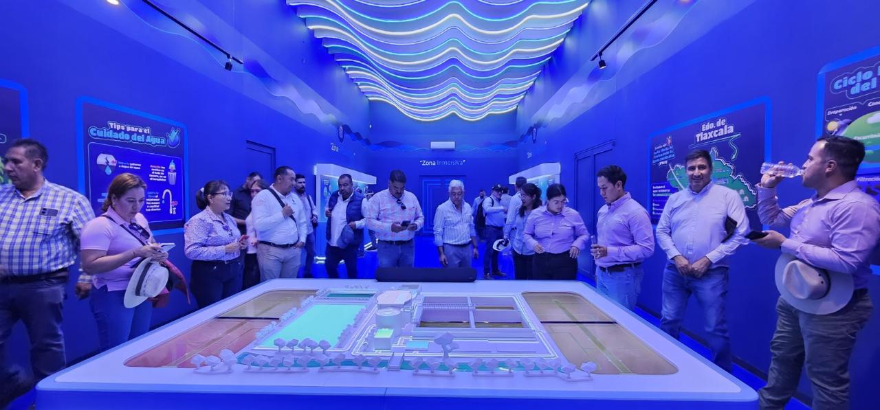 Delegación de Guanajuato conoce modelo de gestión hídrica de la planta de tratamiento de Tlaxcala