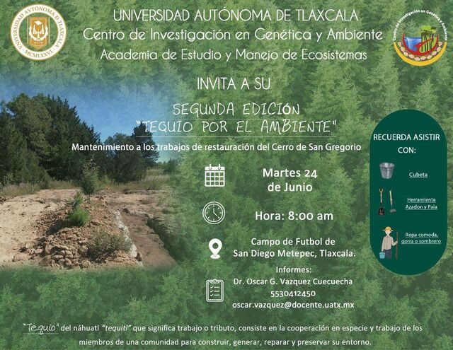 Convoca CIGyA-UATx al segundo tequio en San Diego Metepec