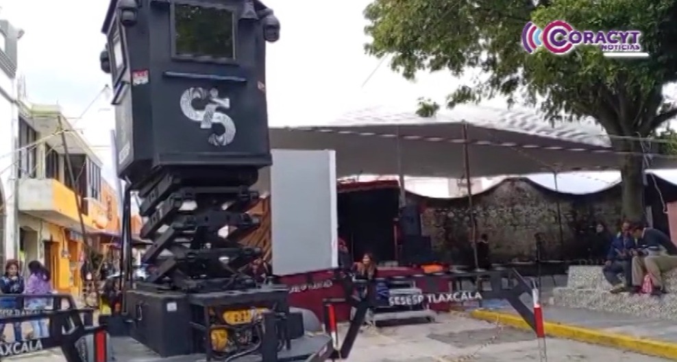 Tlaxcala cuenta con torre táctica de videovigilancia de alta tecnología