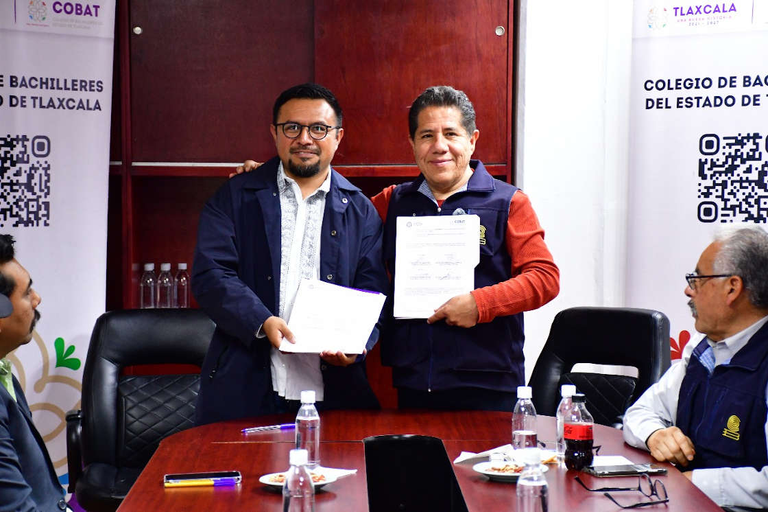 Firman convenio Cobat y la Universidad Intercultural para fortalecer la educación de los jóvenes tlaxcaltecas