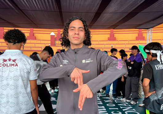 Listo, el tlaxcalteca Camilo Carmona, para participar en Breaking en Olimpiada Nacional Conade 2025