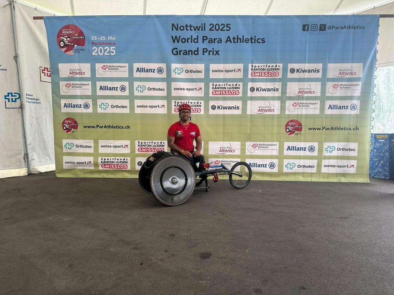 Obtiene Leonardo de Jesús dos bronces en el Grand Prix Mundial de Para Atletismo 2025 Nottwil, Suiza
