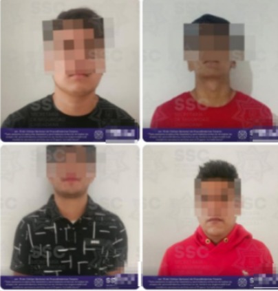 Asegura SSC a cinco sujetos por robo a casa habitación en Ixtacuixtla
