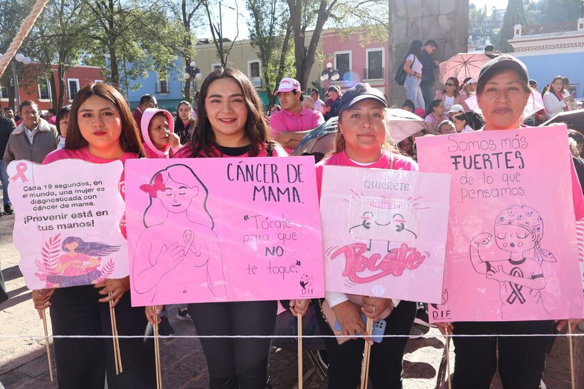 Unió “Caminata Rosa” voces de prevención y esperanza contra el cáncer de mama