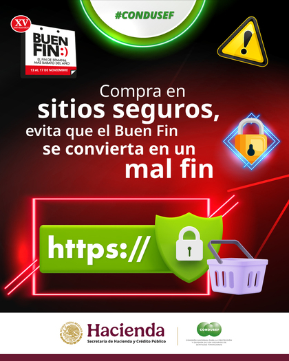 Condusef llama a comprar con inteligencia y prevenir fraudes durante “El Buen Fin 2025”