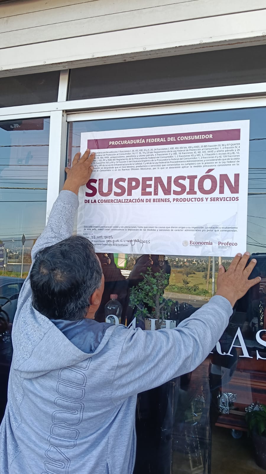 Profeco suspende funeraria Memorial Ángeles en Tlaxcala 